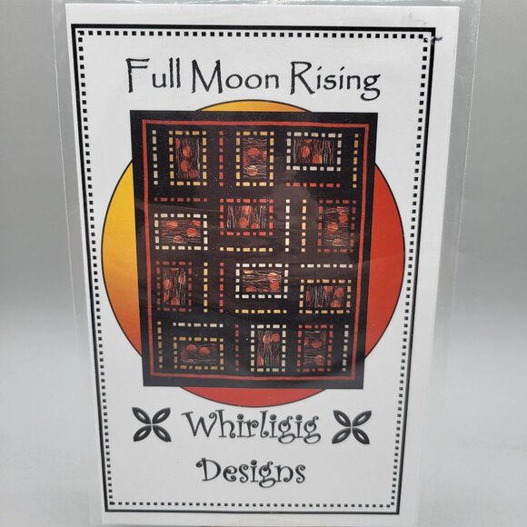 Full Moon Rising Quilt Pattern By Whirligig Designs 73 x 88 - Picture 1 of 3